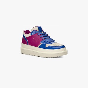 Ugg Highland Leather Women Sneakers Red/Blue (1352WKSBC)